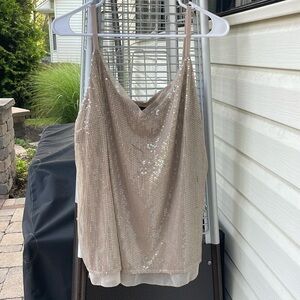 New with tags, White House, black market sequin tank top size XL